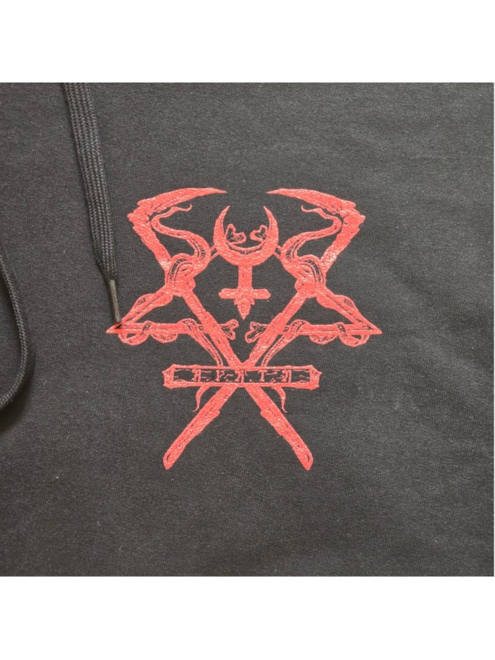 Lorna Shore Men's Black and Red Graphic Hoodie Size L - Picture 4 of 8